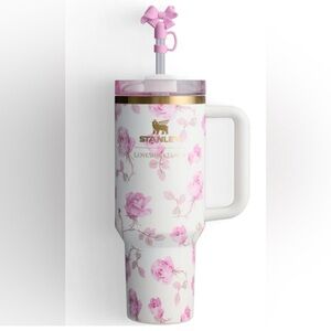 Ribbon Rosa Stanley x LoveShackFancy 40oz quencher NIB